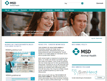 Tablet Screenshot of msd-animal-health.dk