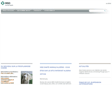 Tablet Screenshot of algeria.msd-animal-health.com