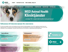 Tablet Screenshot of kliniken.msd-animal-health.se
